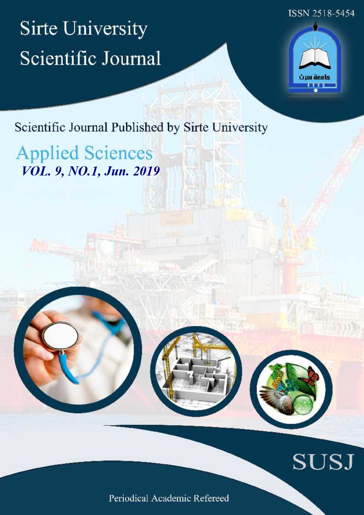 					View Vol. 9 No. 1 (2019): Sirte University Scientific Journal (SUSJ)
				