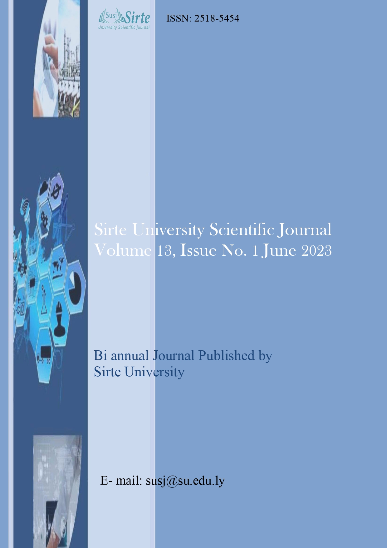 					View Vol. 13 No. 1 (2023): Sirte University Scientific Journal (SUSJ)
				