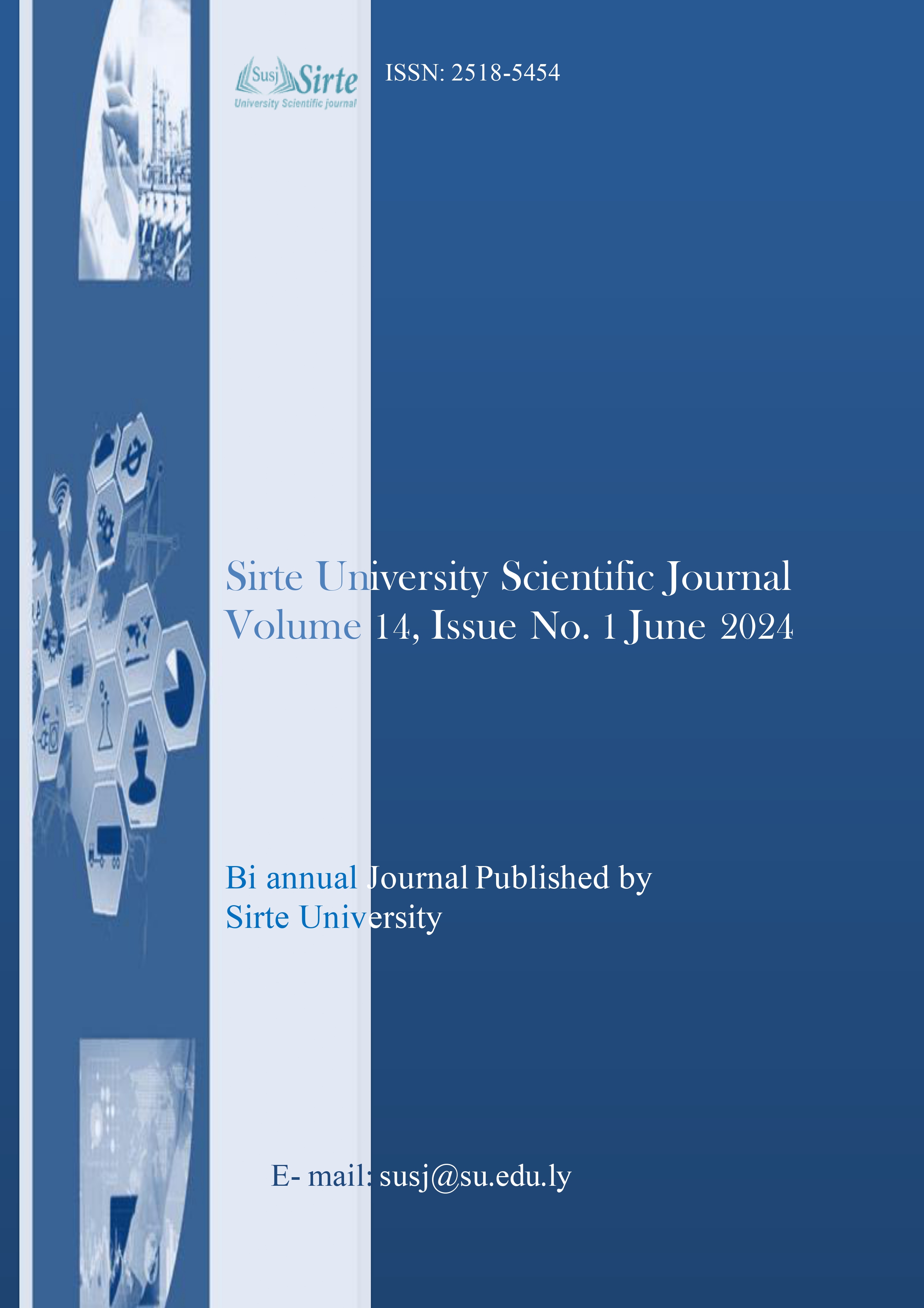 					View Vol. 14 No. 1 (2024): Sirte University Scientific Journal (SUSJ)
				